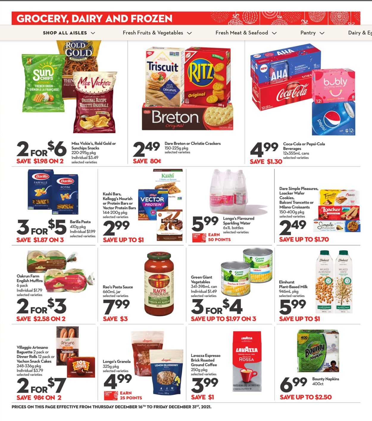 Longo's HOLIDAYS 2021 Flyer - 12/16-12/31/2021 (Page 14)