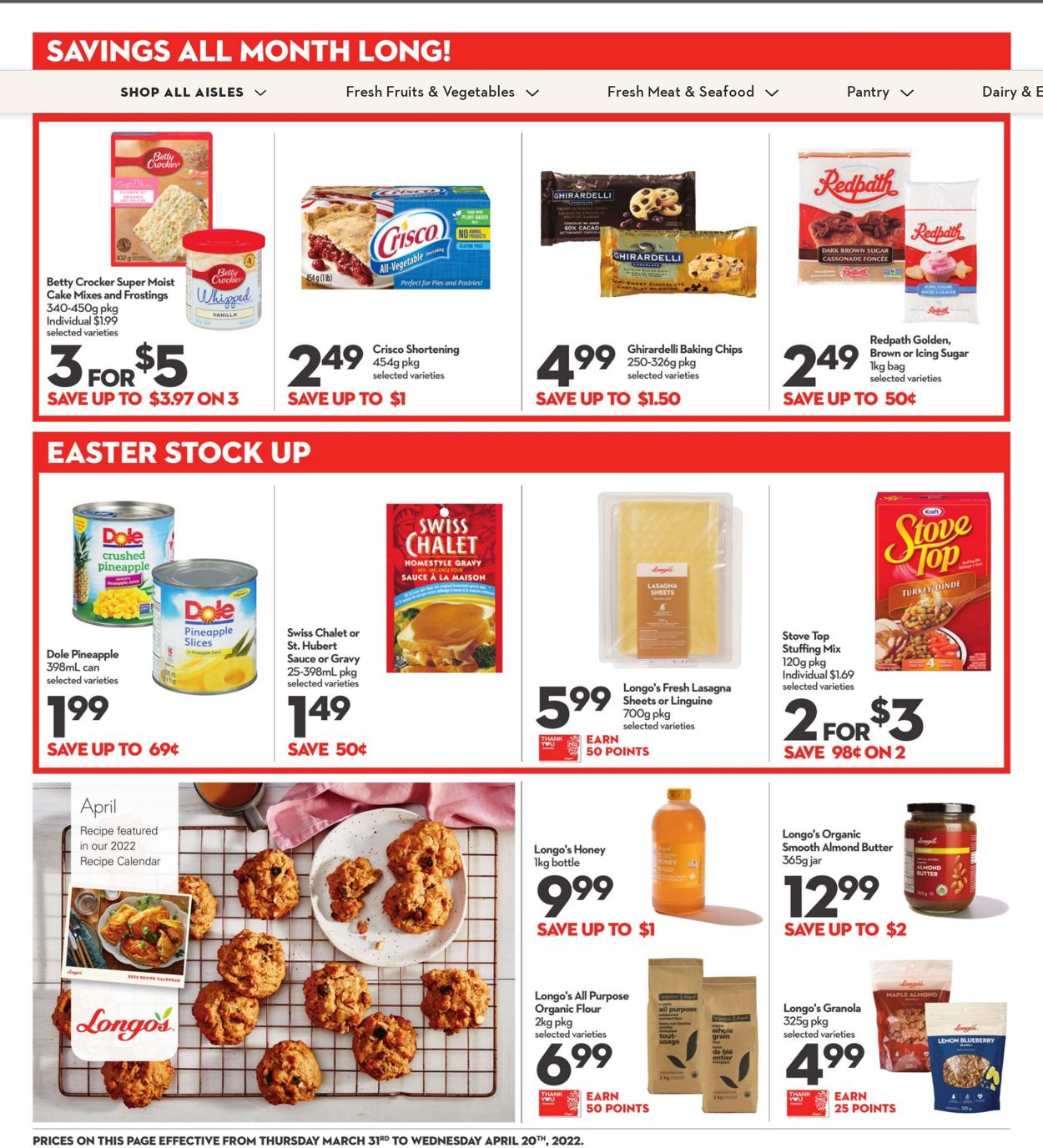Longo's EASTER 2022 Flyer - 04/07-04/20/2022 (Page 22)