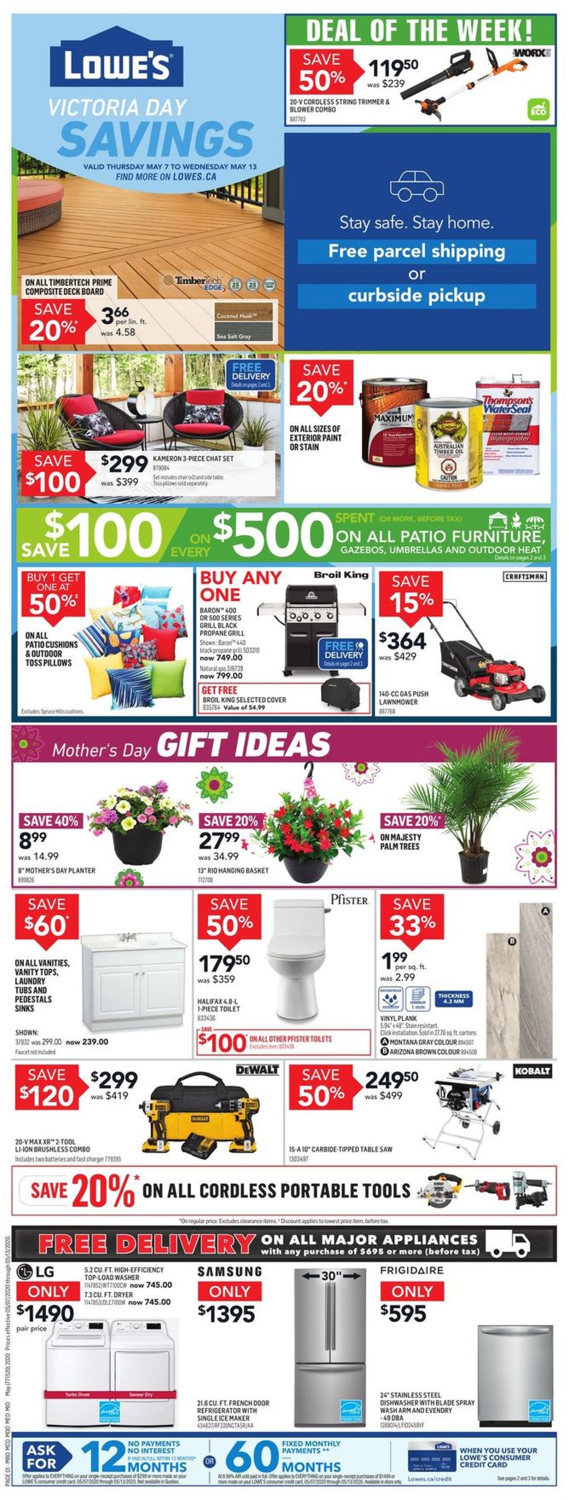 Lowes Flyer - 05/07-05/13/2020