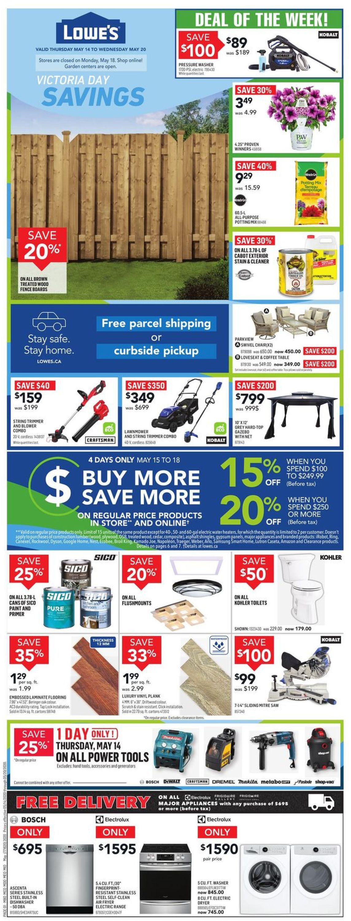 Lowes Flyer - 05/14-05/20/2020