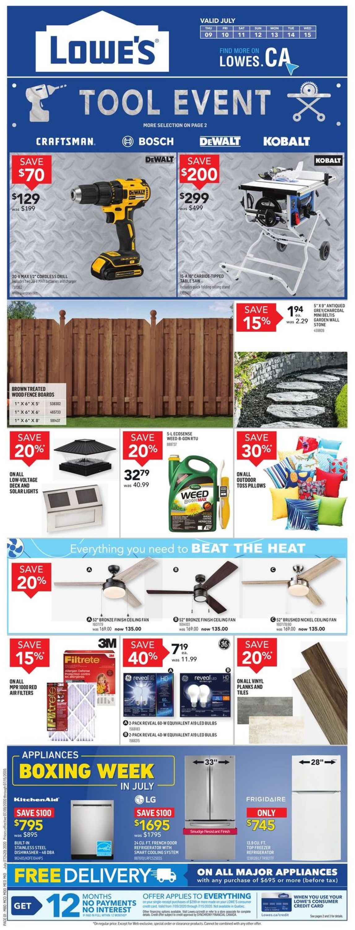 Lowes Flyer - 07/09-07/15/2020