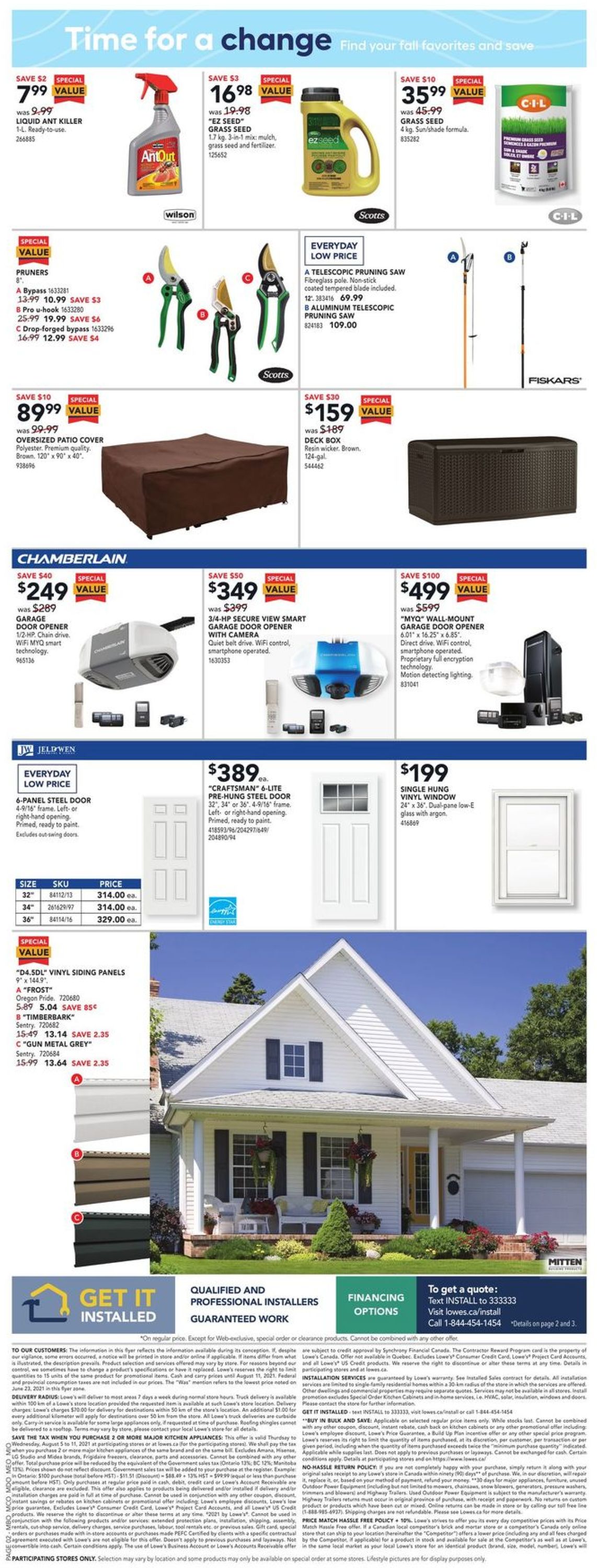 Lowes Flyer - 08/05-08/11/2021 (Page 3)