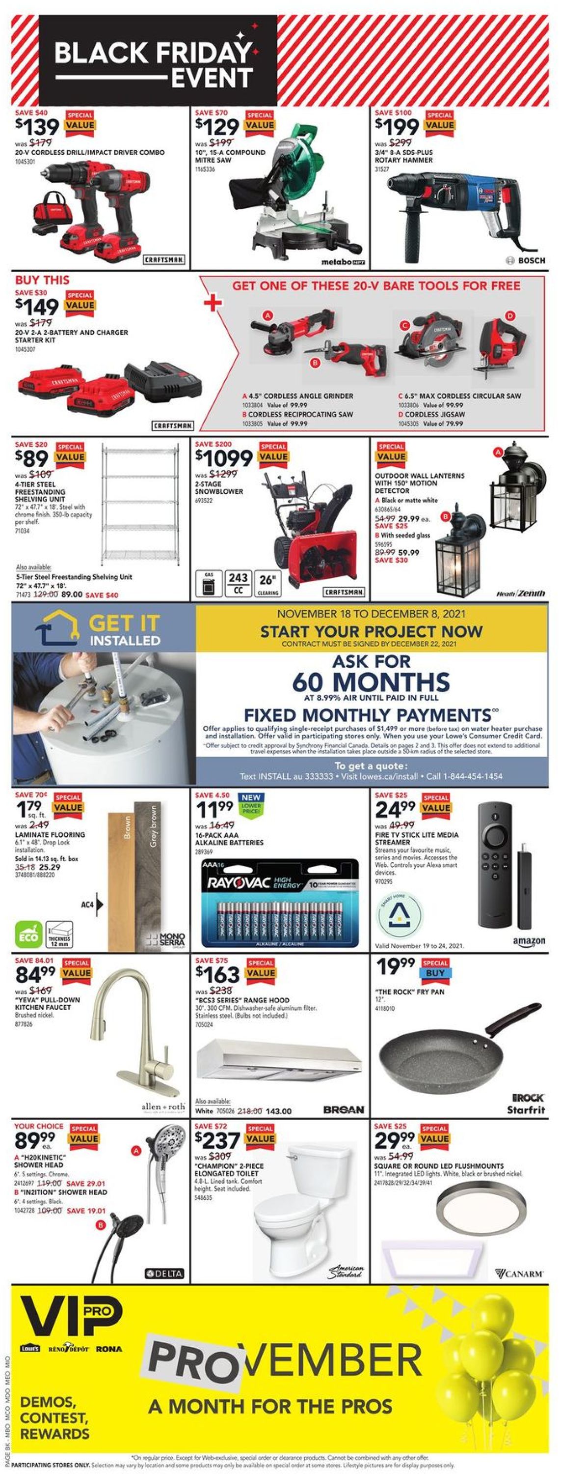 Lowes BLACK FRIDAY 2021 Flyer - 11/18-11/24/2021 (Page 2)