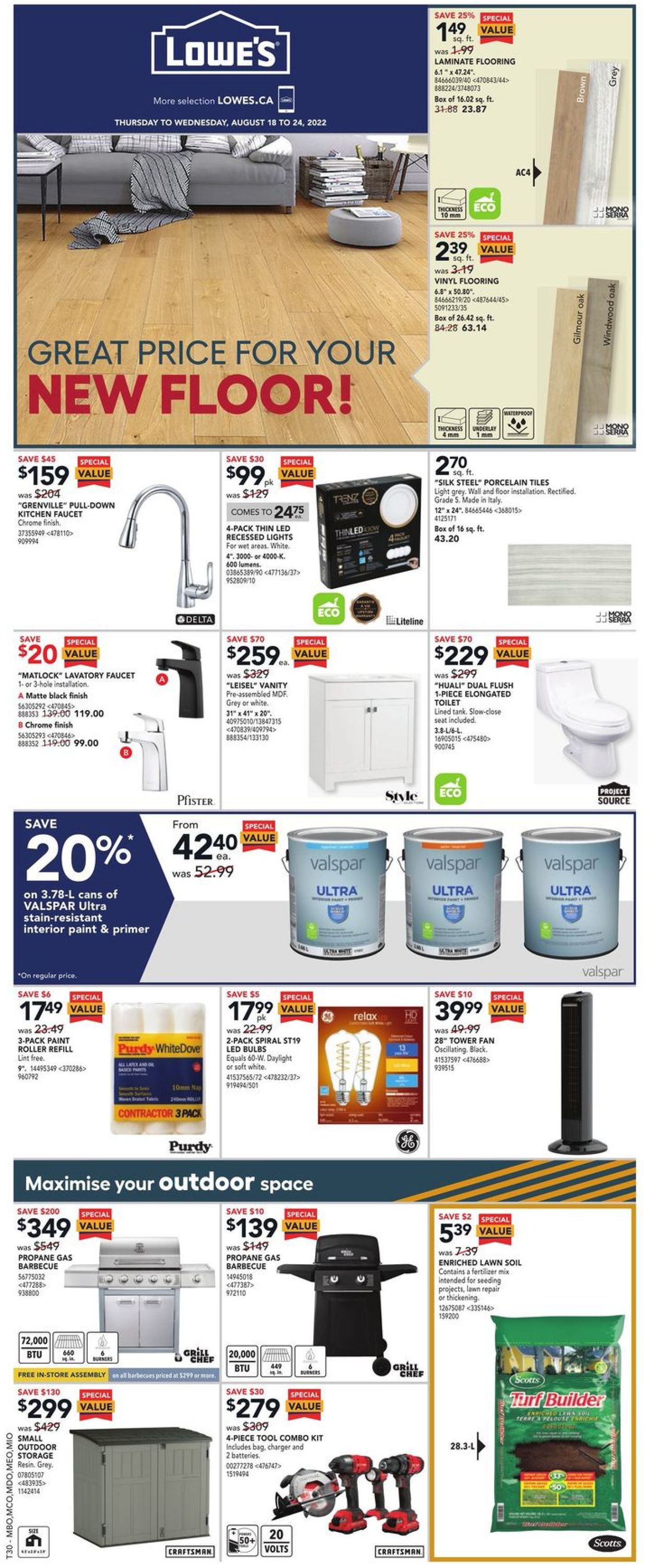 Lowes Flyer - 08/18-08/24/2022