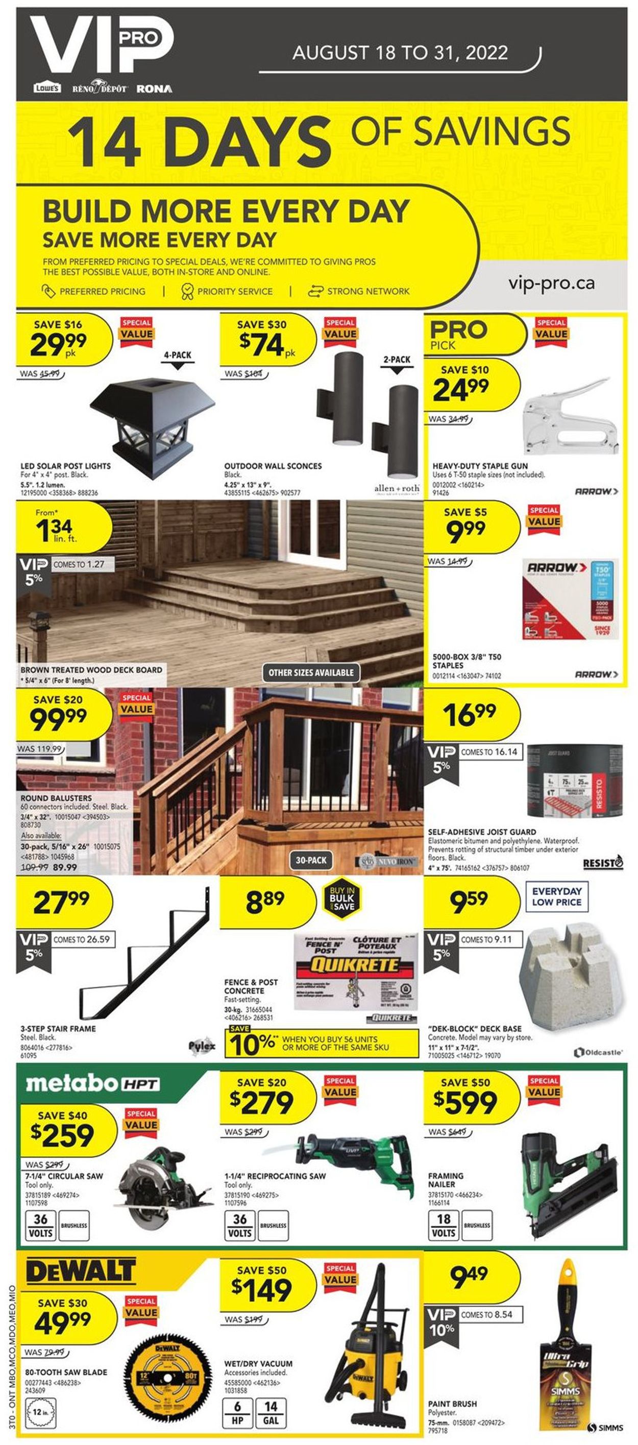 Lowes Flyer - 08/18-08/31/2022