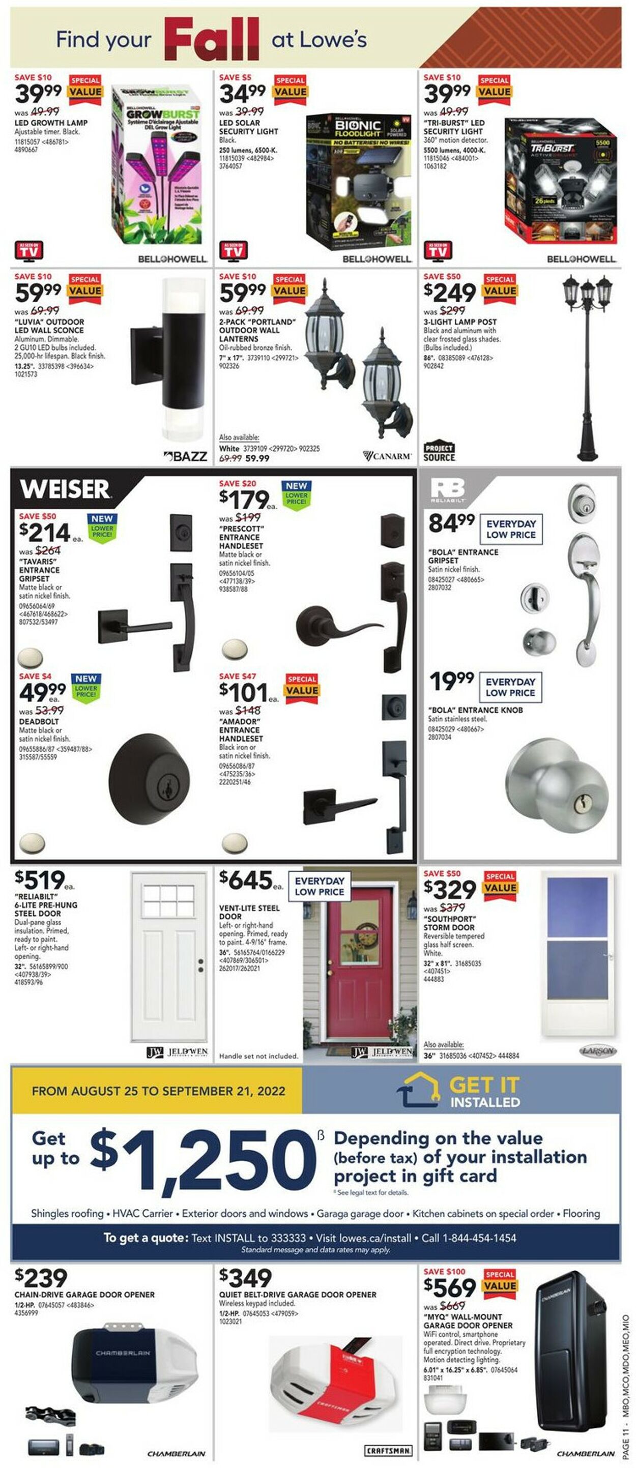 Lowes Flyer - 09/01-09/07/2022 (Page 13)