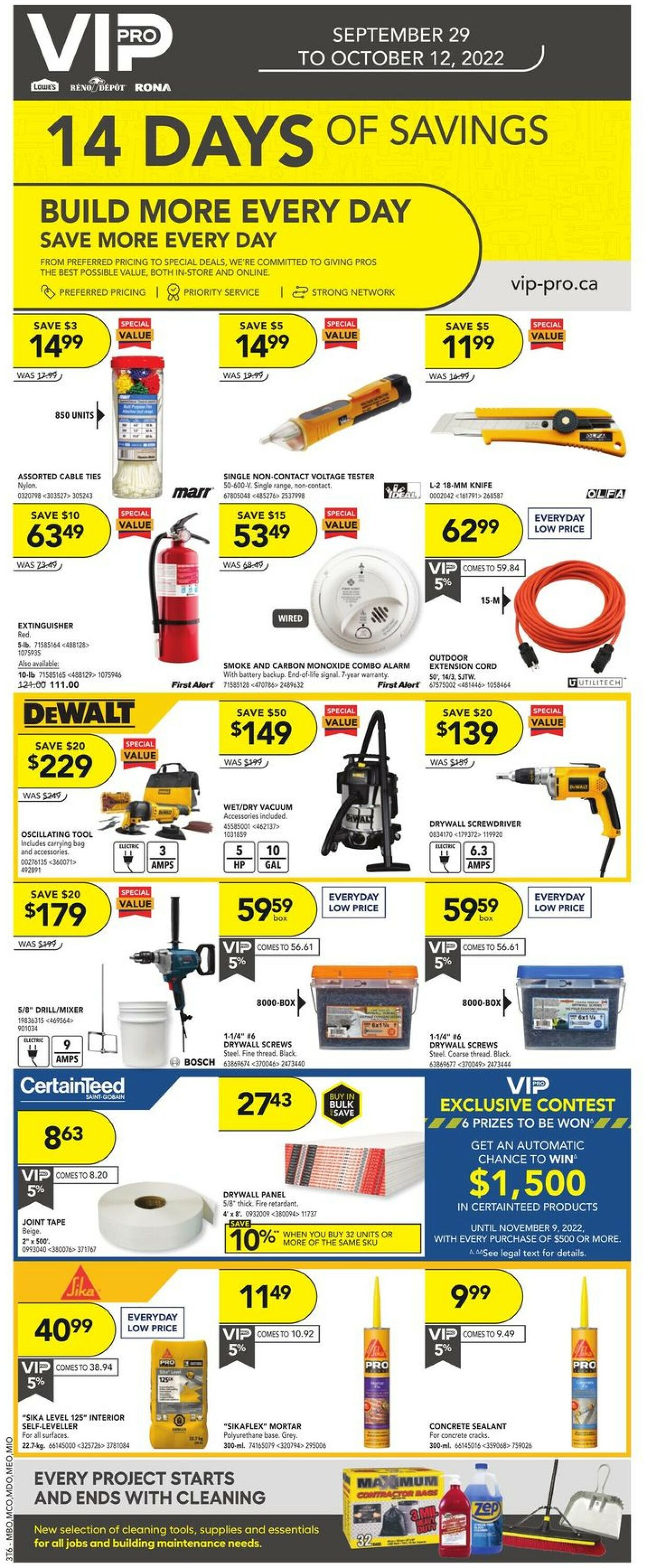 Lowes Flyer - 09/29-10/12/2022