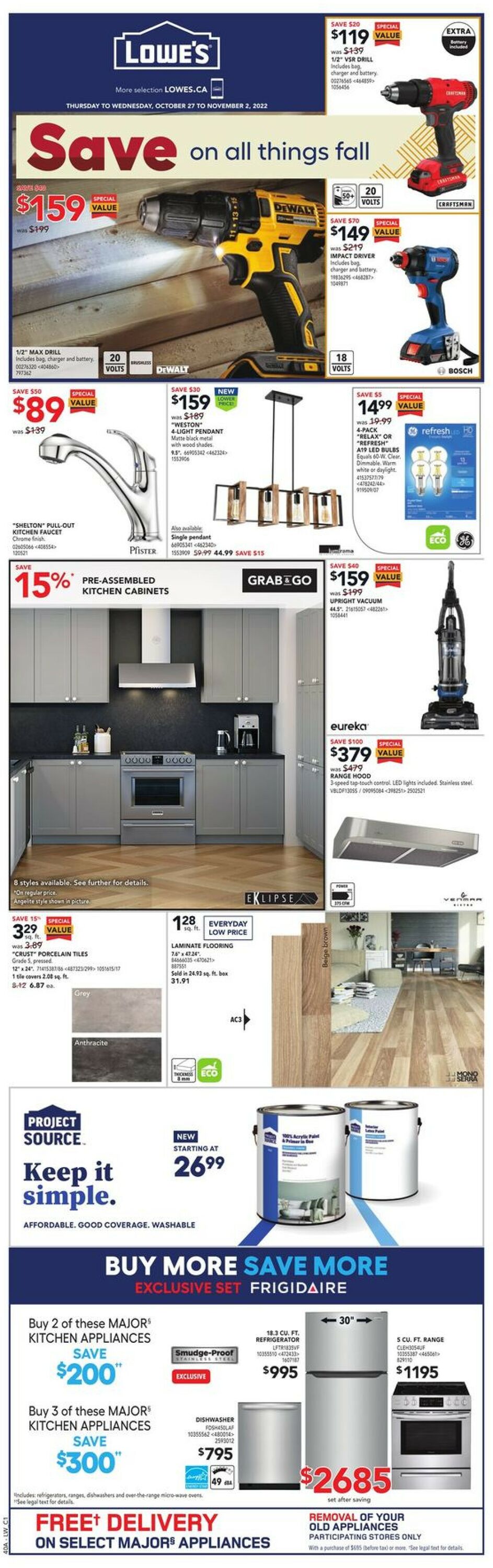 Lowes Flyer - 10/27-11/02/2022