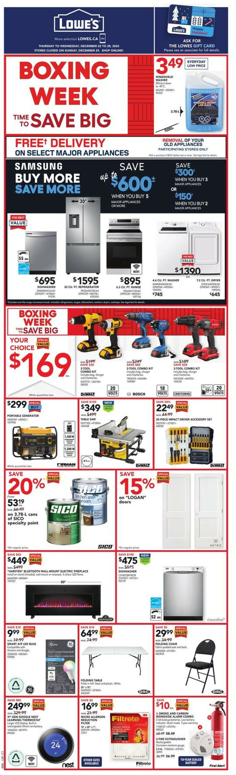 Lowes Flyer - 12/22-12/28/2022