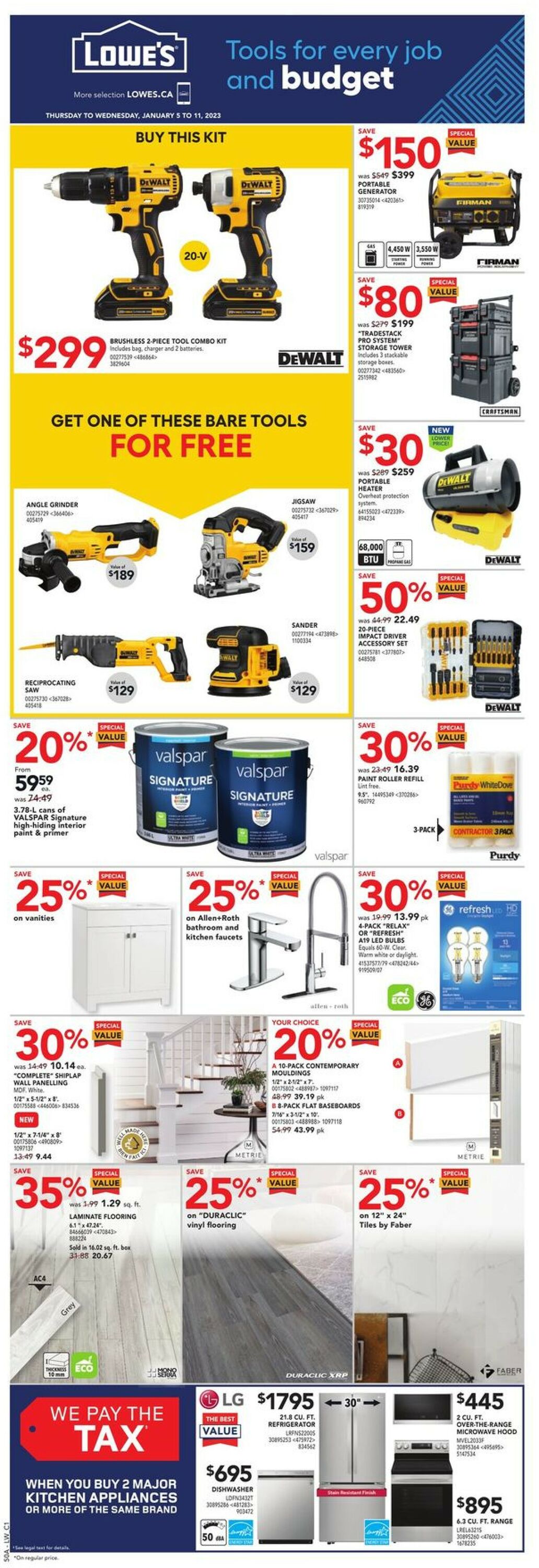 Lowes Flyer - 01/05-01/11/2023