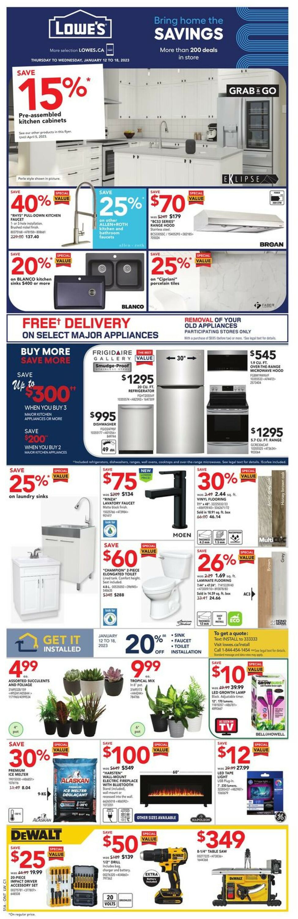 Lowes Flyer - 01/12-01/18/2023