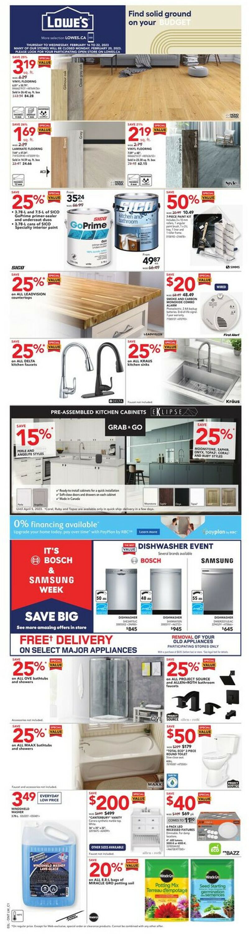 Lowes Flyer - 02/16-02/22/2023