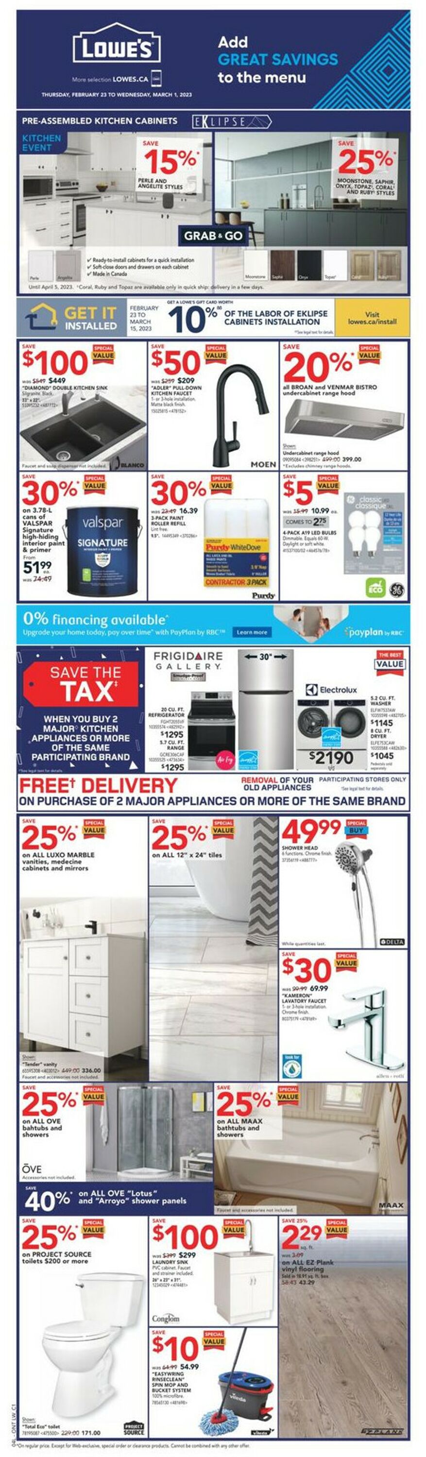 Lowes Flyer - 02/23-03/01/2023
