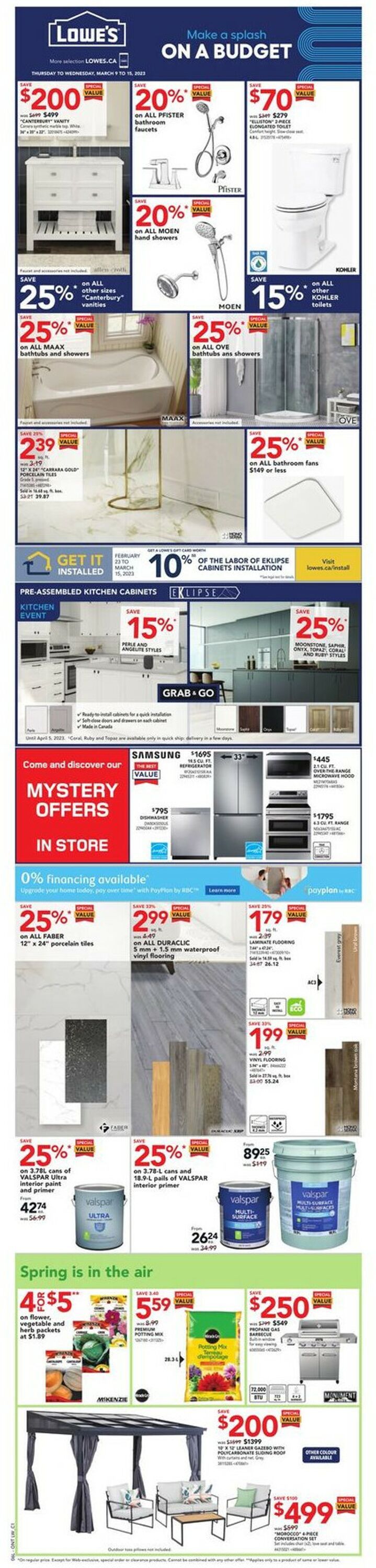 Lowes Flyer - 03/09-03/15/2023