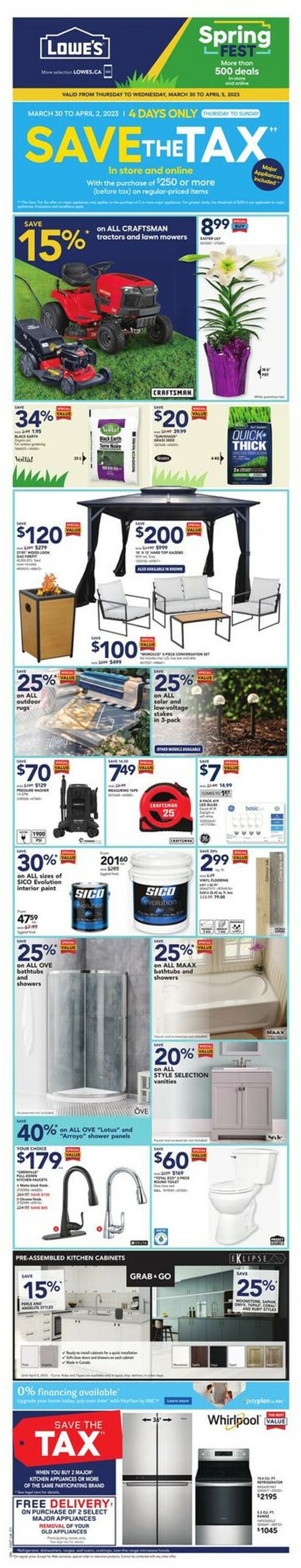 Lowes Flyer - 03/30-04/05/2023