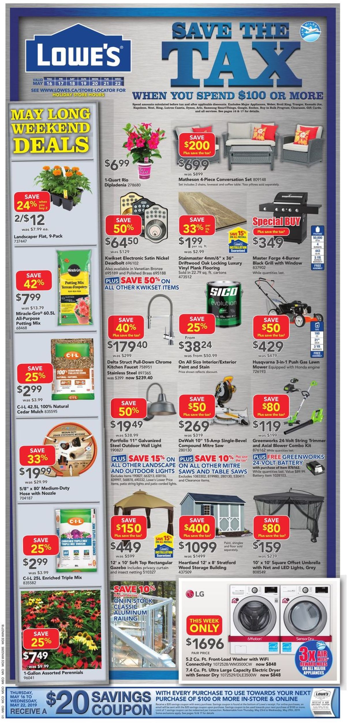 Lowes Flyer - 05/16-05/22/2019