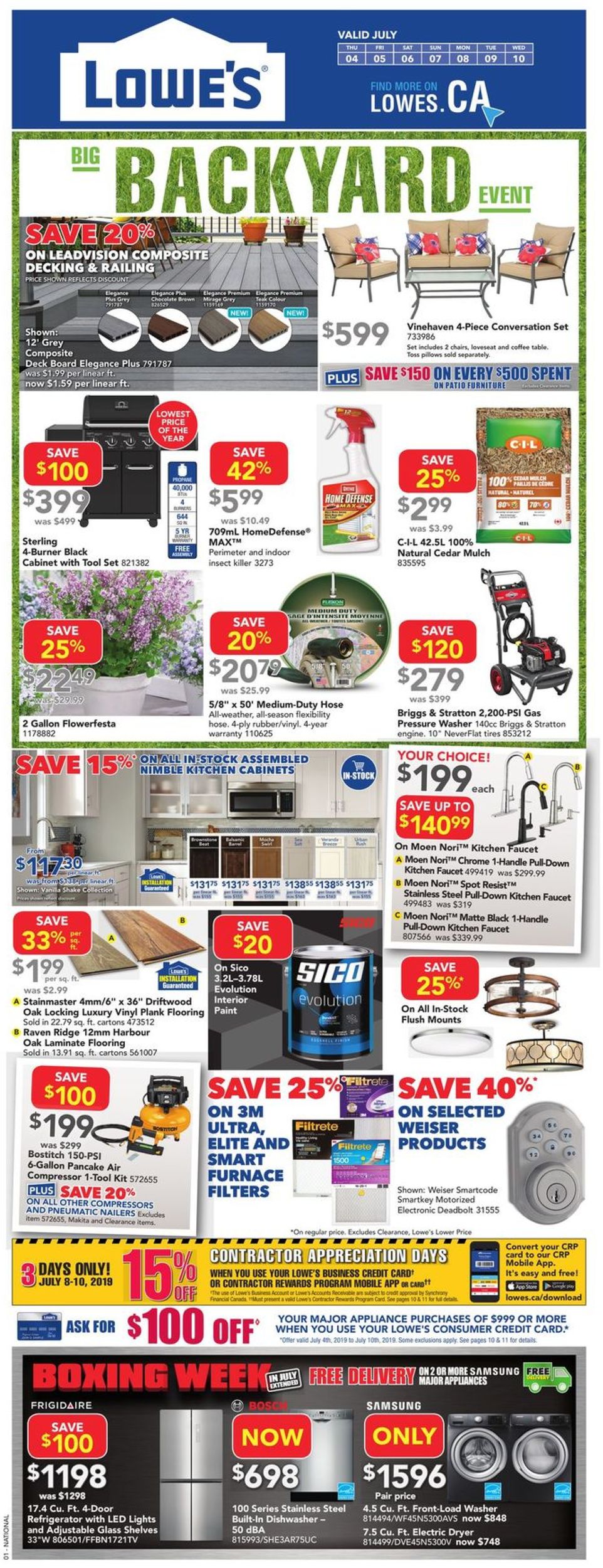 Lowes Flyer - 07/04-07/10/2019