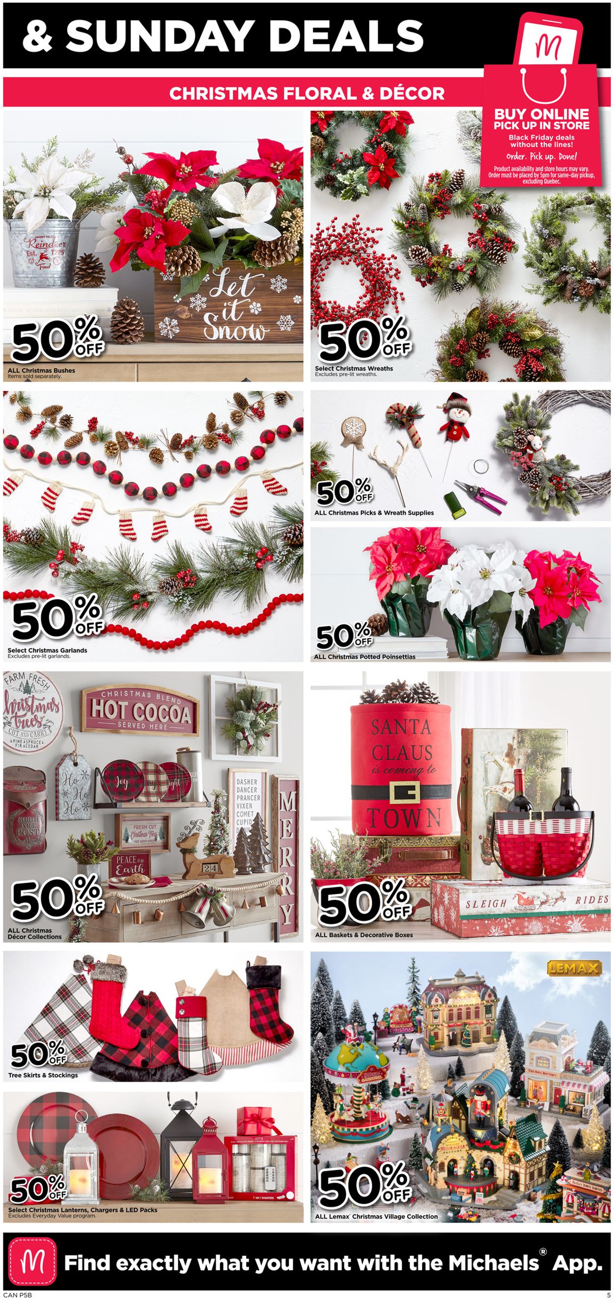 Michaels BLACK FRIDAY 2019 DEALS! Flyer - 11/29-12/01/2019 (Page 5)