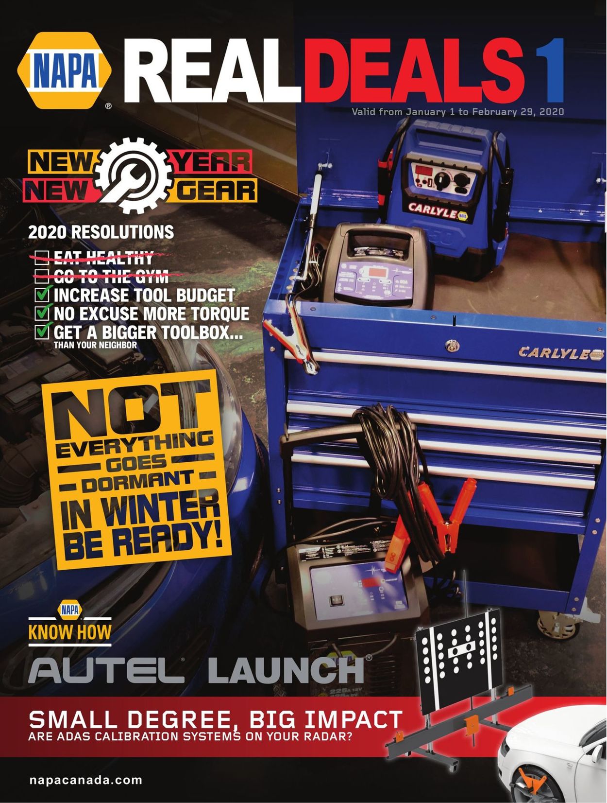 NAPA Auto Parts Flyer - 01/01-02/29/2020