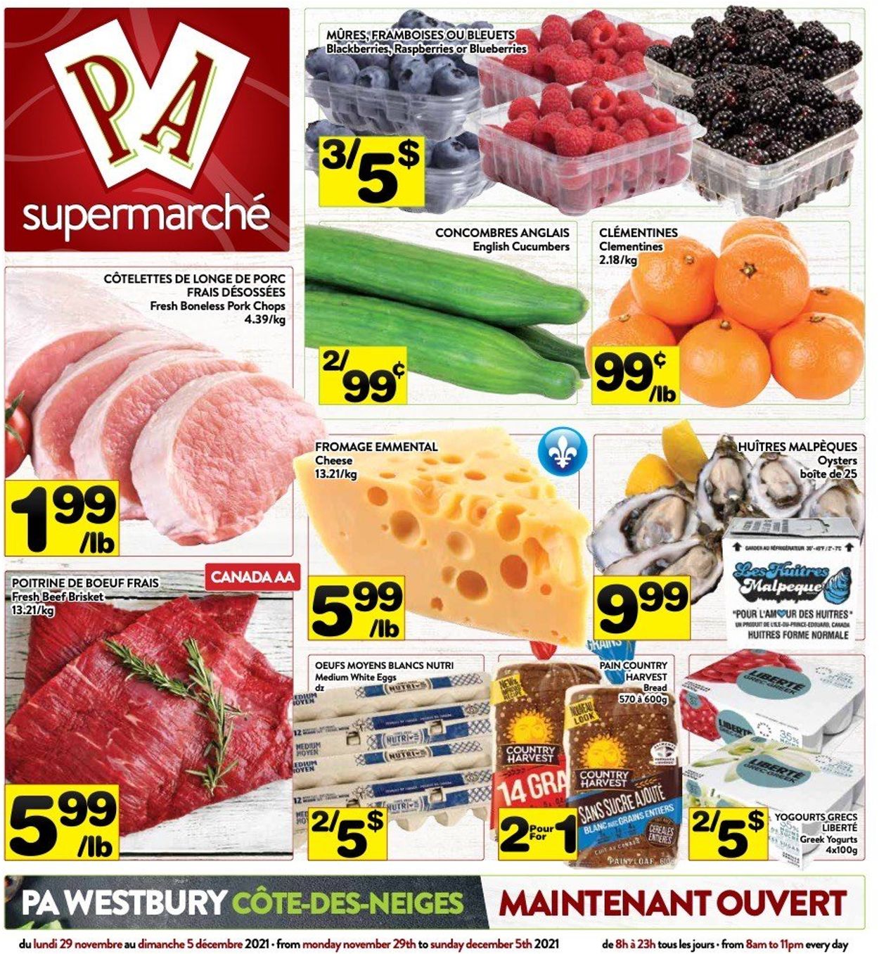 PA Supermarché Flyer - 11/29-12/05/2021