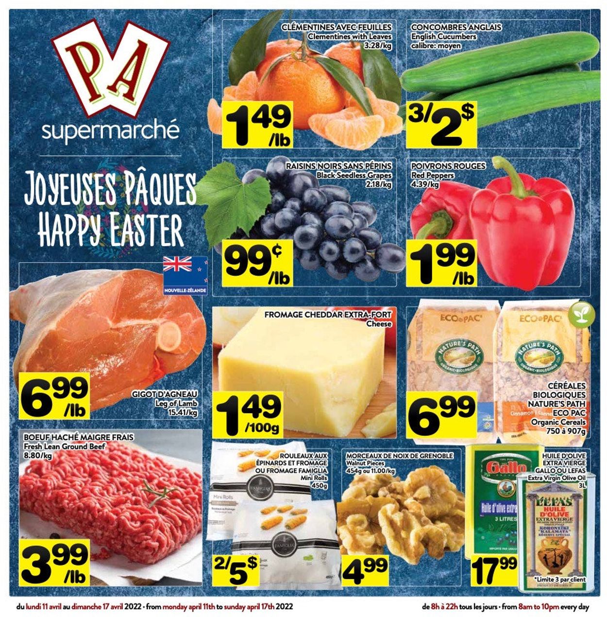 PA Supermarché EASTER 2022 Flyer - 04/11-04/17/2022