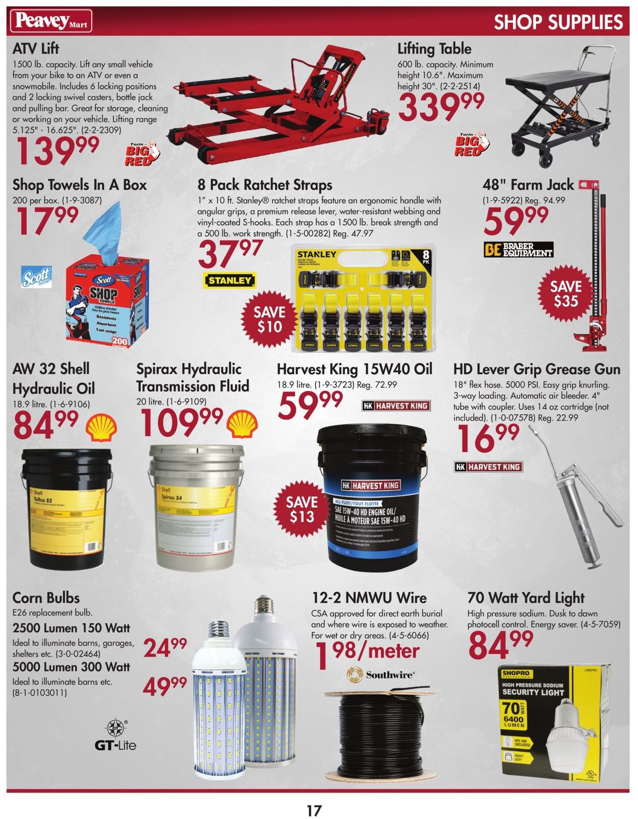 Peavey Mart Flyer - 08/23-09/24/2019 (Page 17)
