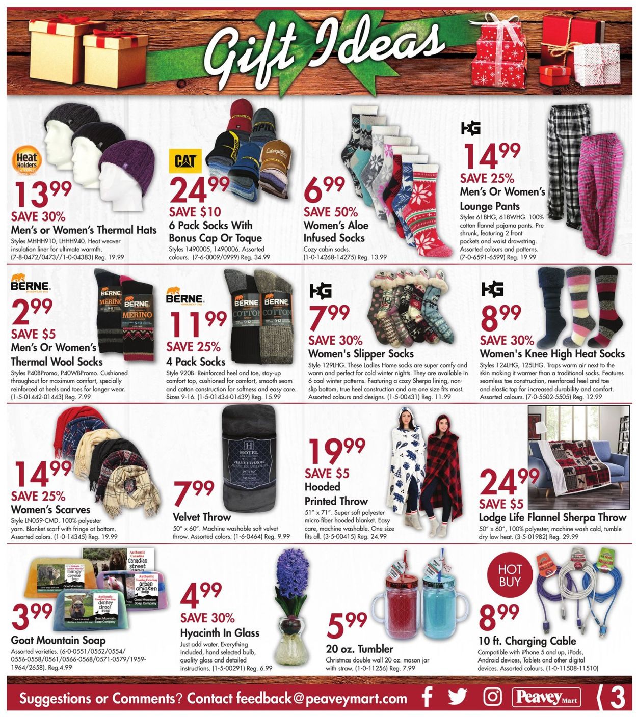 Peavey Mart CHRISTMAS GIFT IDEAS 2019 Flyer - 11/28-12/08/2019 (Page 3)