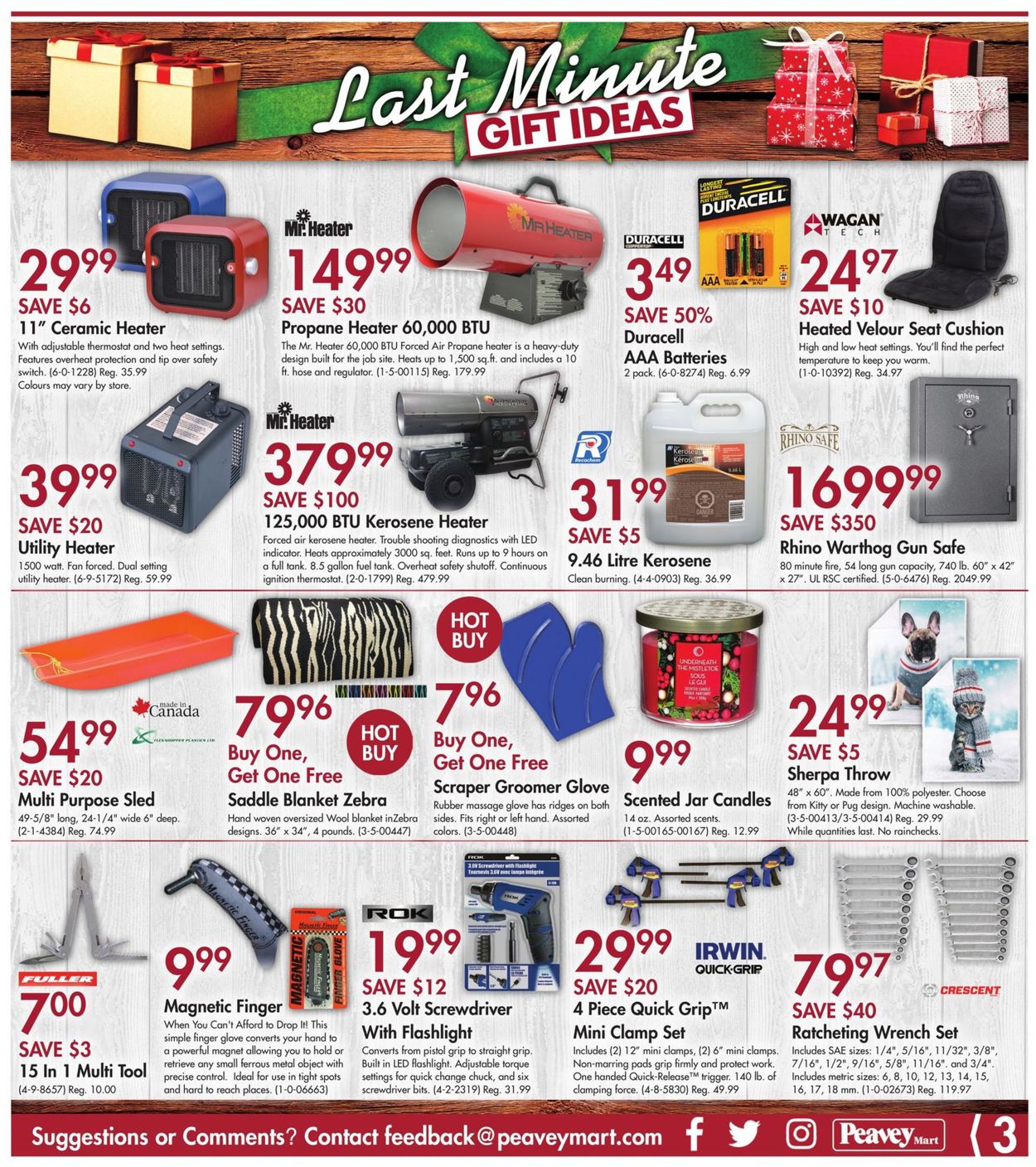 Peavey Mart CHRISTMAS GIFT IDEAS 2019 Flyer - 12/12-12/22/2019 (Page 3)