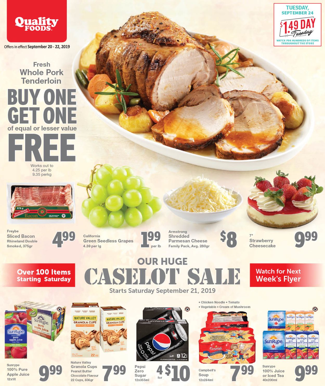 Quality Foods Flyer - 09/20-09/22/2019