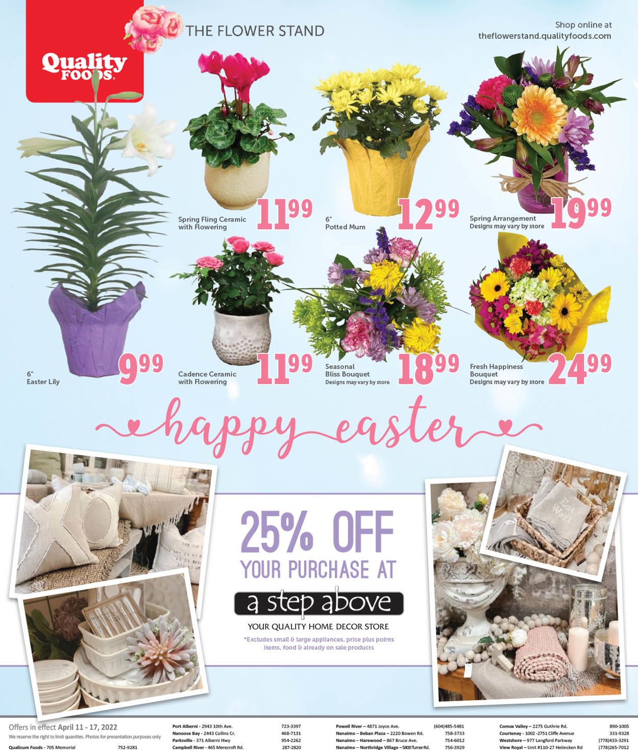 Quality Foods EASTER 2022 Flyer - 04/11-04/17/2022 (Page 7)