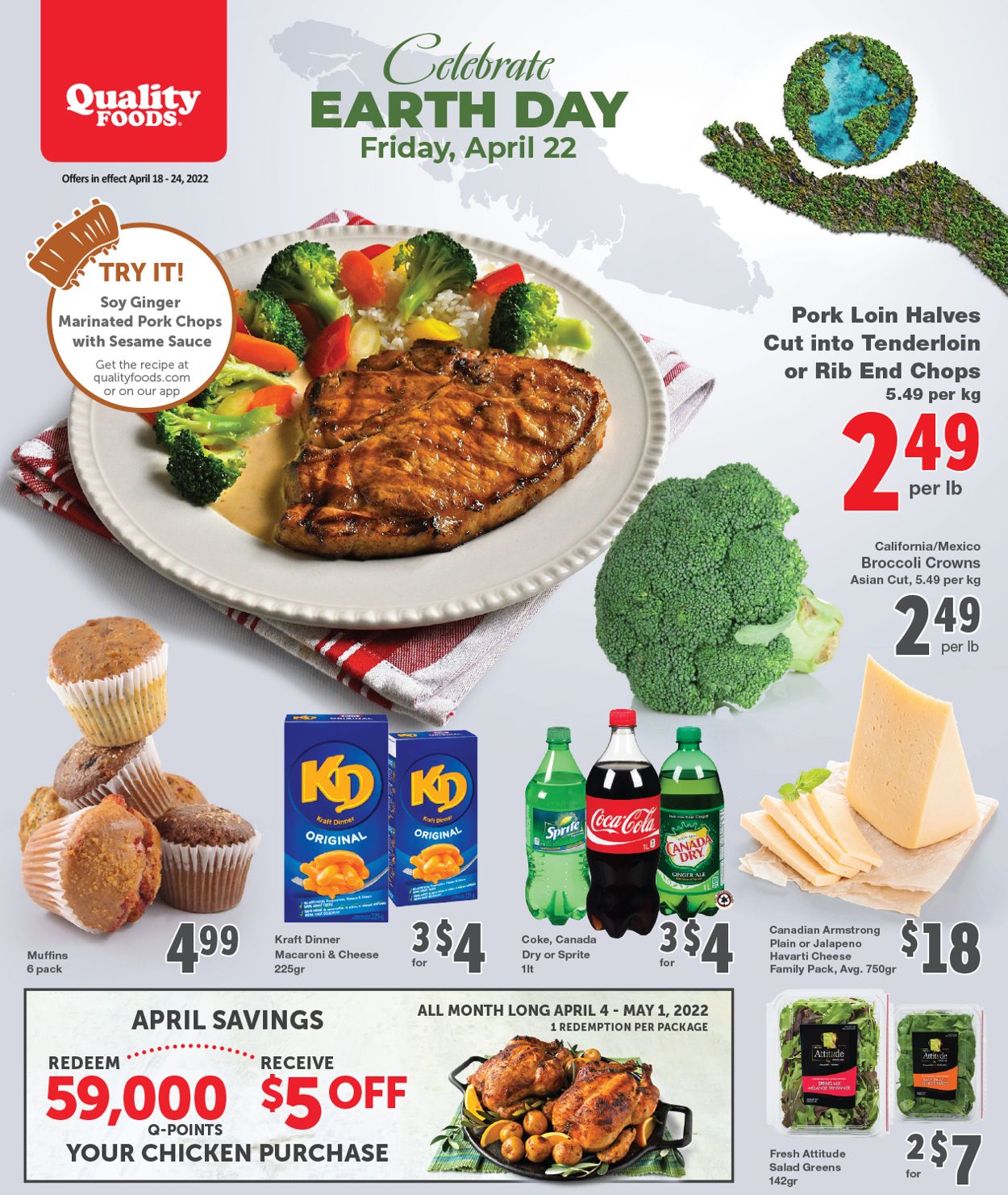 Quality Foods Flyer - 04/18-04/24/2022