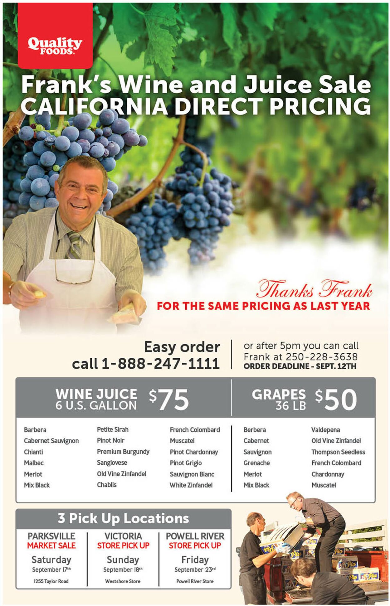 Quality Foods Flyer - 08/22-09/12/2022