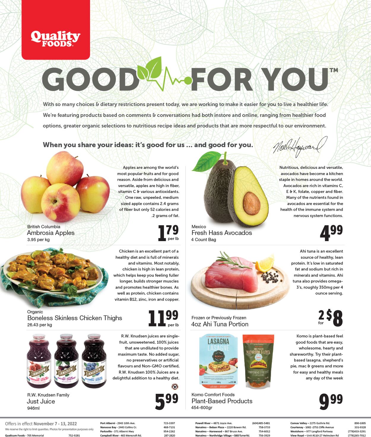 Quality Foods Flyer - 11/07-11/13/2022 (Page 7)