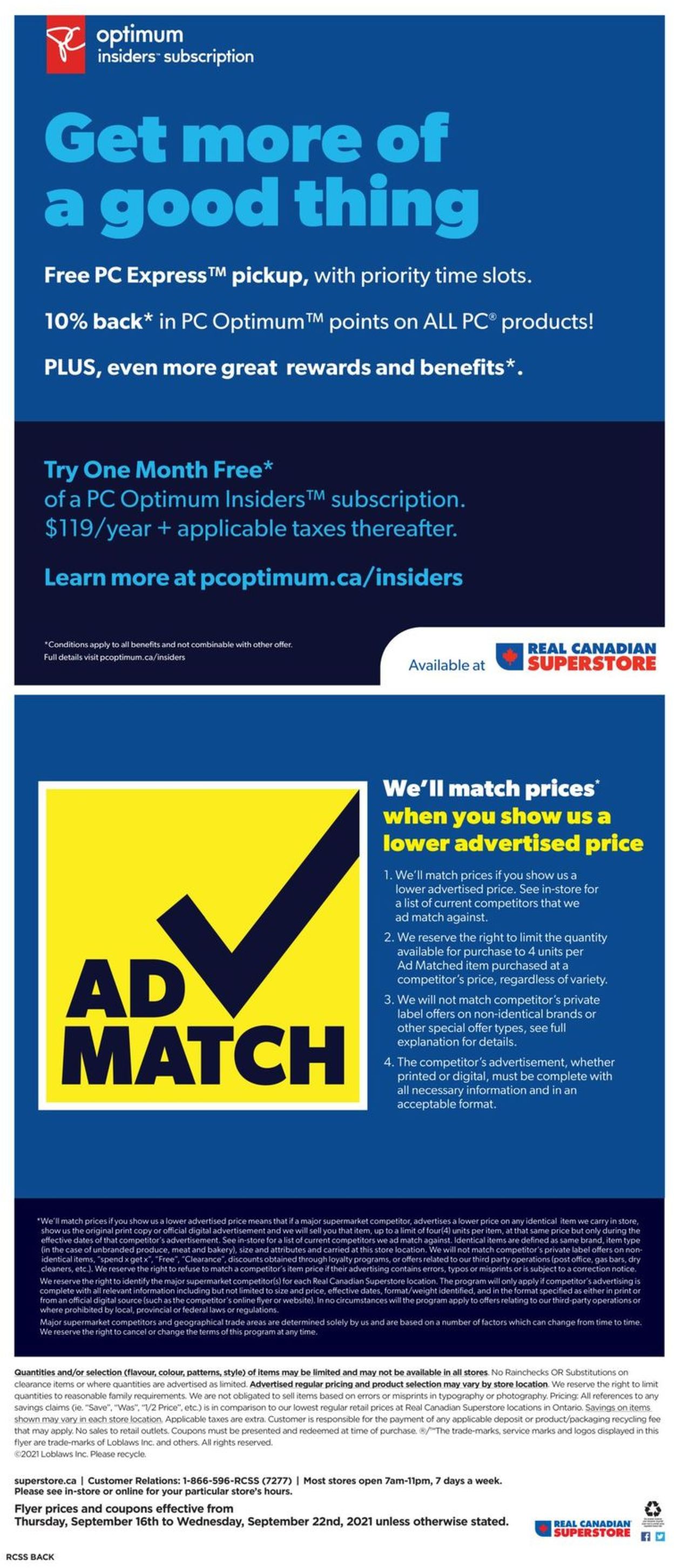 Real Canadian Superstore Flyer - 09/16-09/22/2021 (Page 19)
