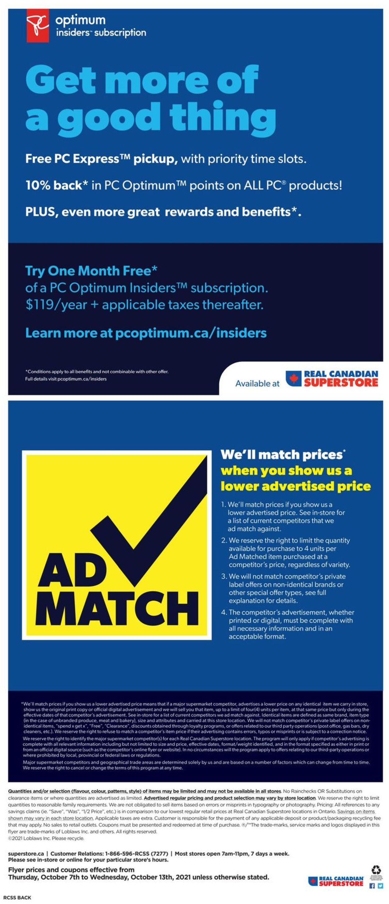 Real Canadian Superstore Flyer - 10/07-10/13/2021 (Page 13)