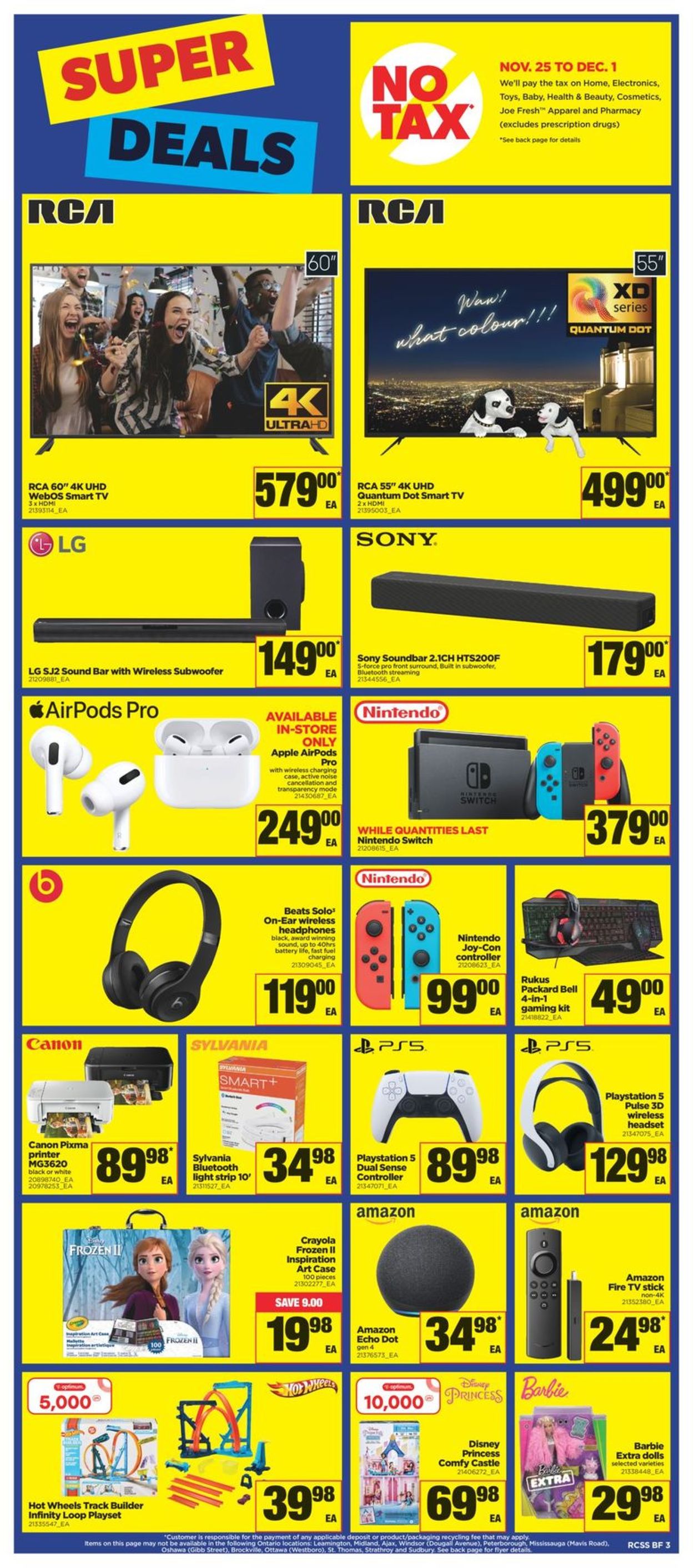 Real Canadian Superstore BLACK FRIDAY 2021 Flyer - 11/25-12/01/2021 (Page 3)