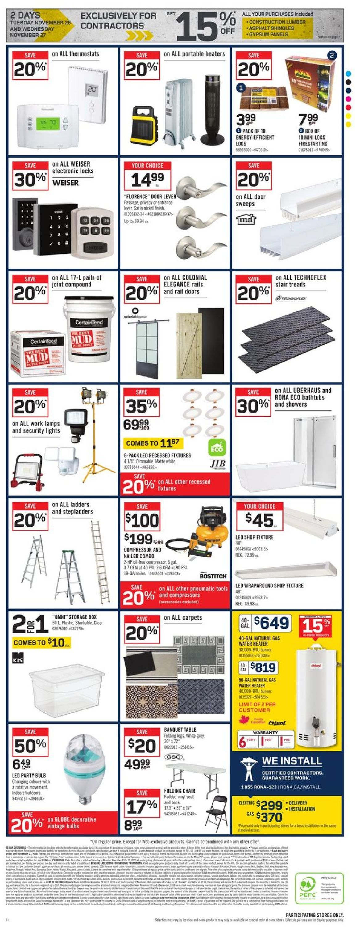 RONA BLACK FRIDAY 2019 FLYER Flyer - 11/21-11/27/2019 (Page 8)
