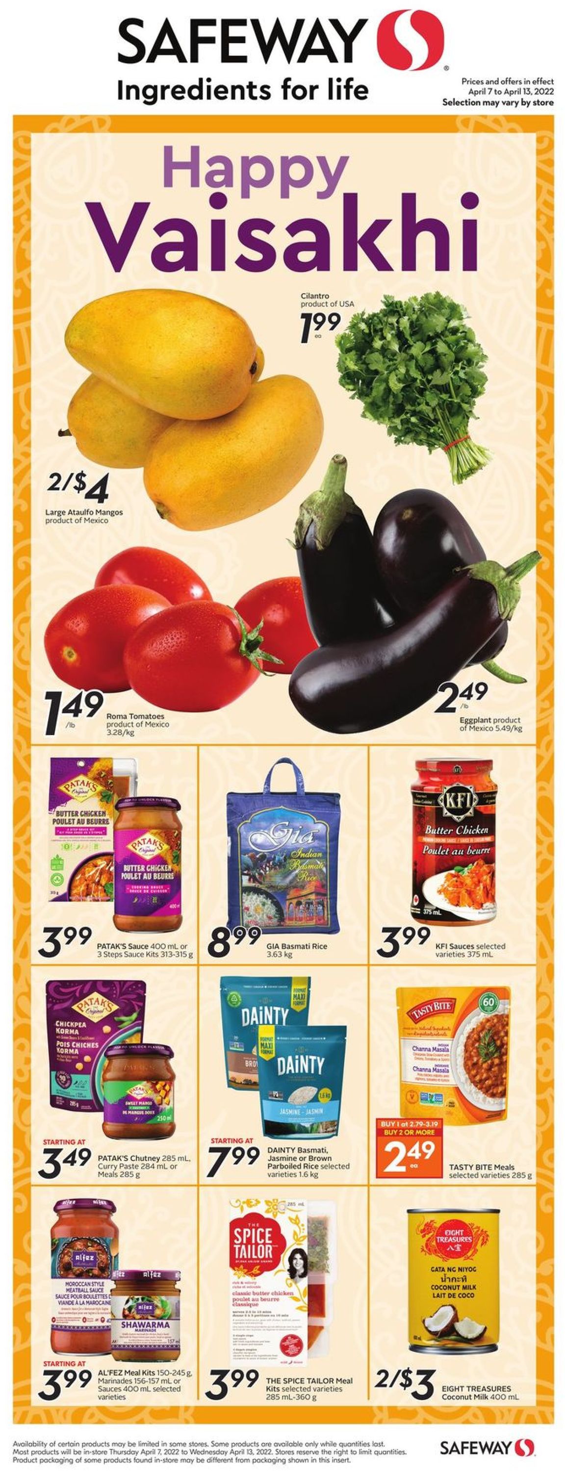 Safeway EASTER 2022 Flyer - 04/07-04/13/2022 (Page 19)