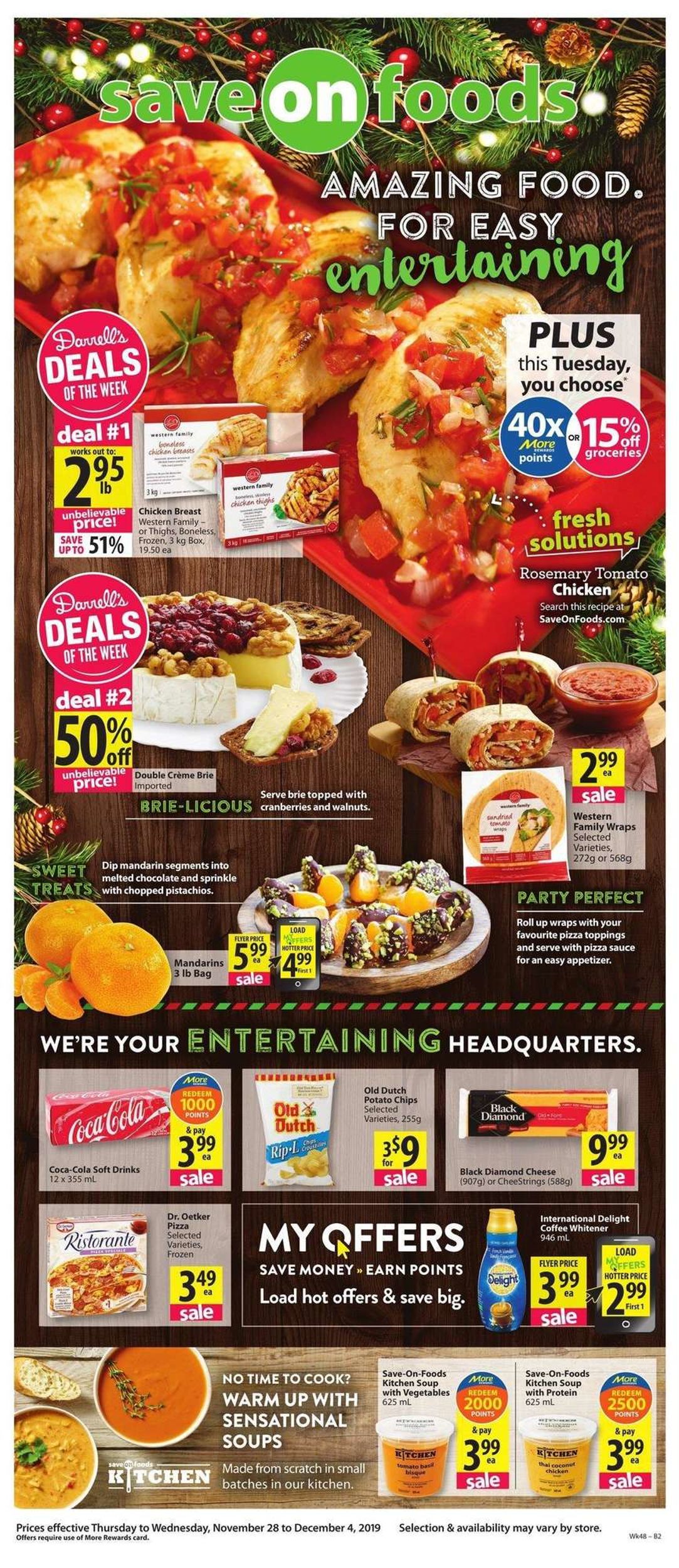 Save-On-Foods - HOLIDAY 2019 FLYER Flyer - 11/28-12/04/2019