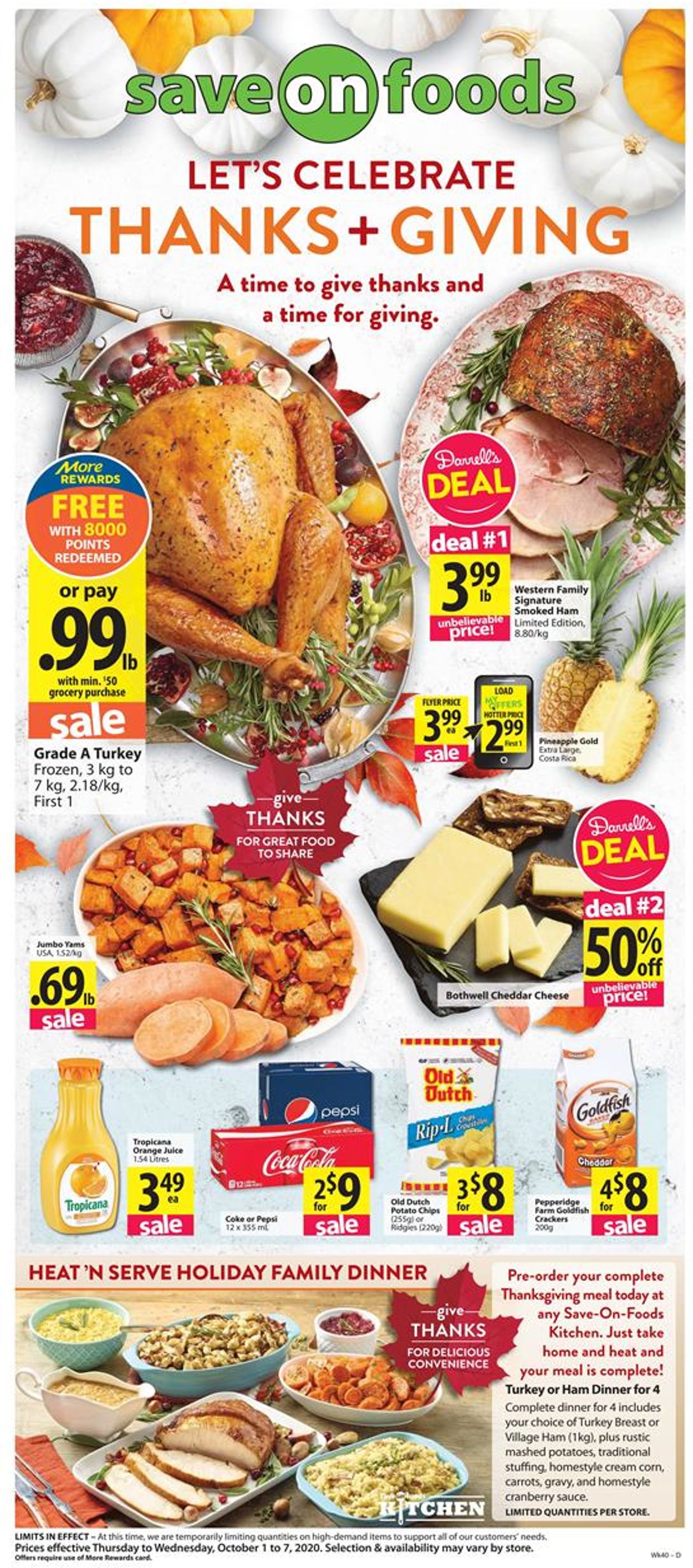 Save-On-Foods Flyer - 10/01-10/07/2020
