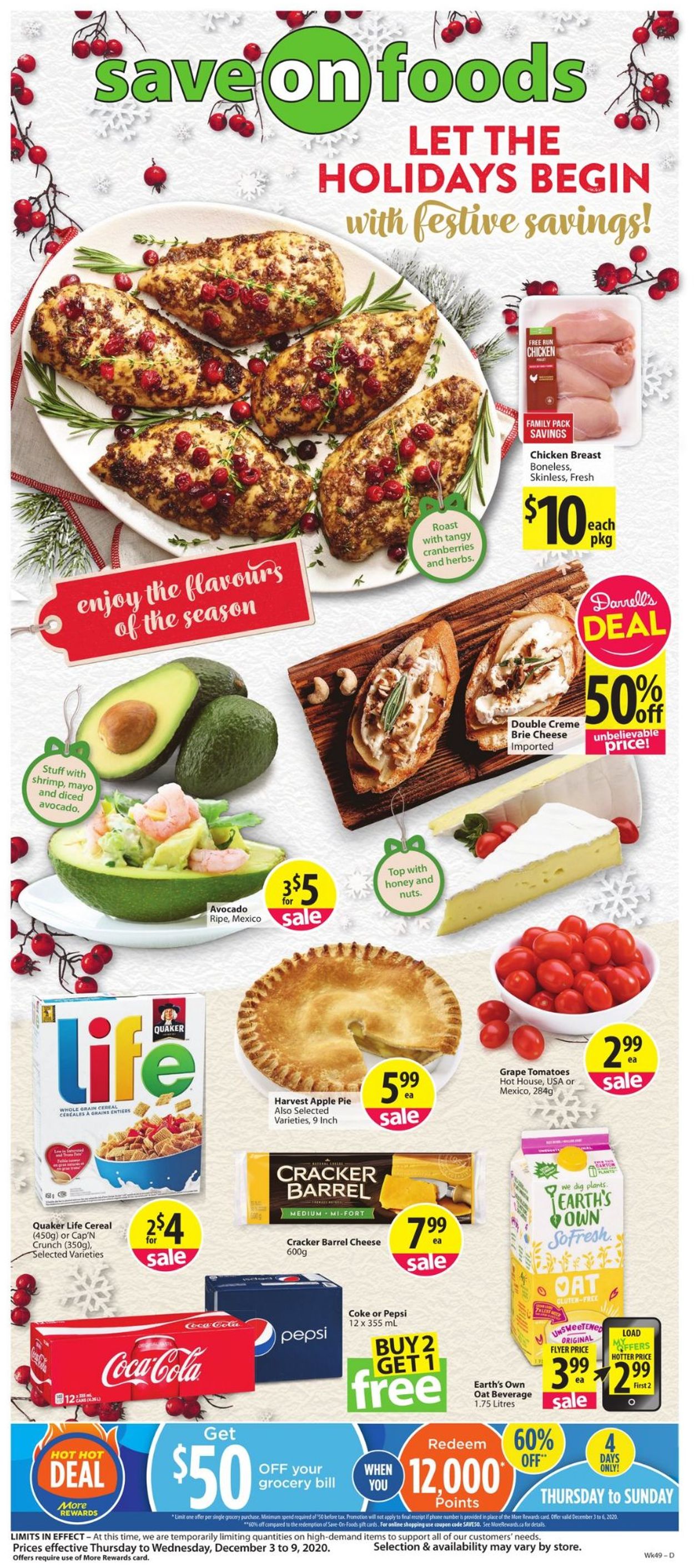 Save-On-Foods - Holiday 2020 Flyer - 12/03-12/09/2020