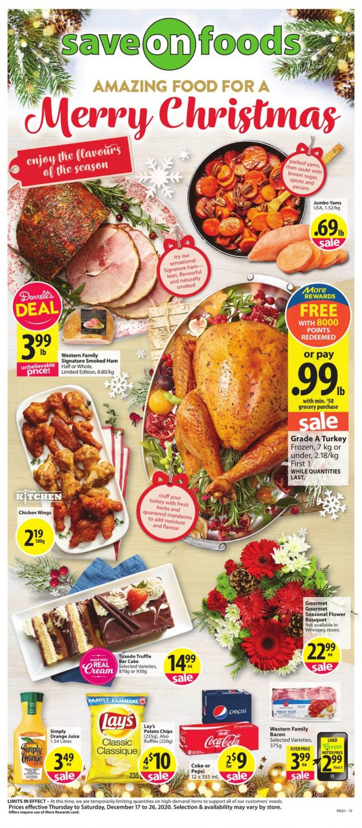 Save-On-Foods - Holiday 2020 Flyer - 12/17-12/26/2020