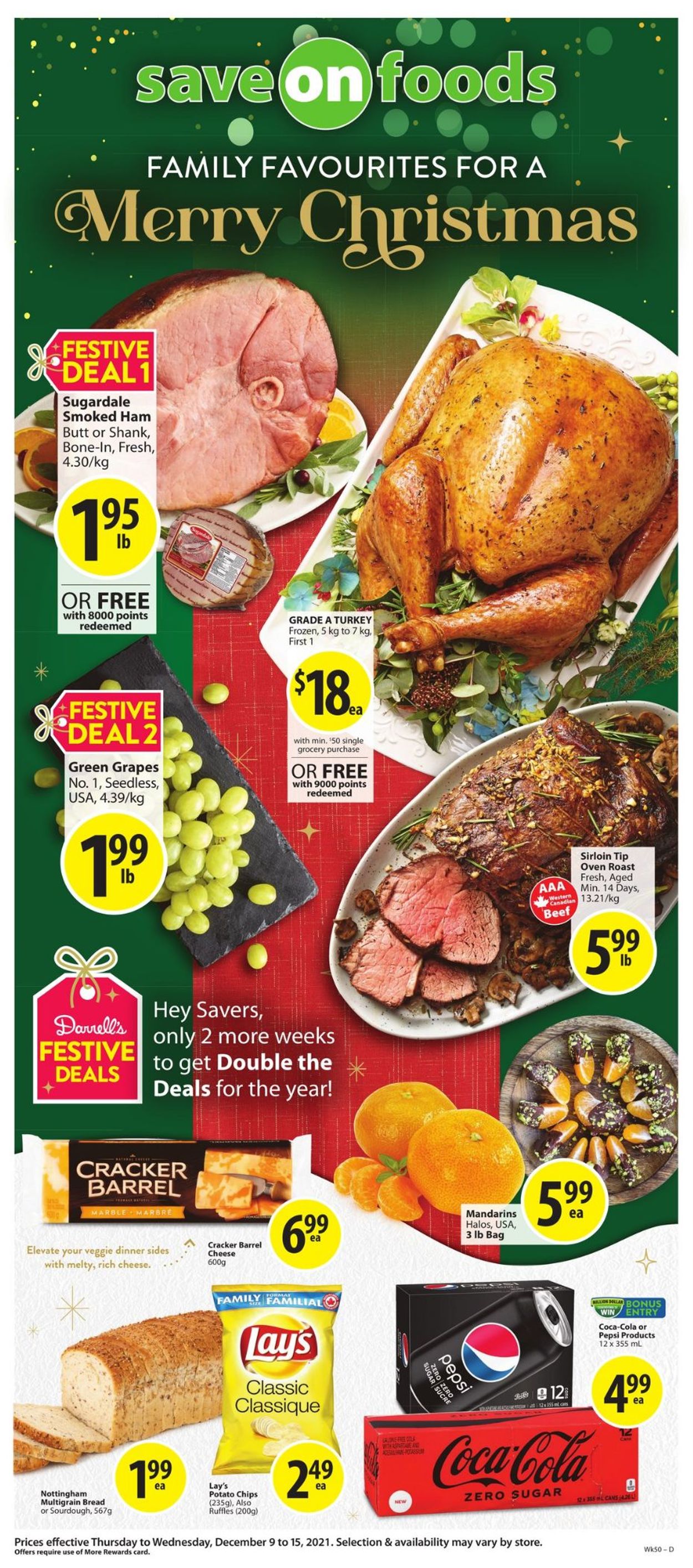 Save-On-Foods HOLIDAYS 2021 Flyer - 12/09-12/15/2021