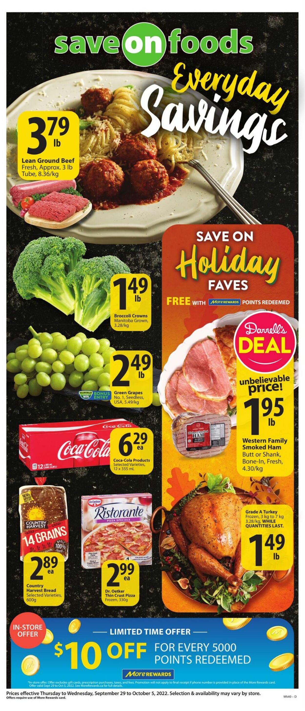 Save-On-Foods Flyer - 09/29-10/05/2022