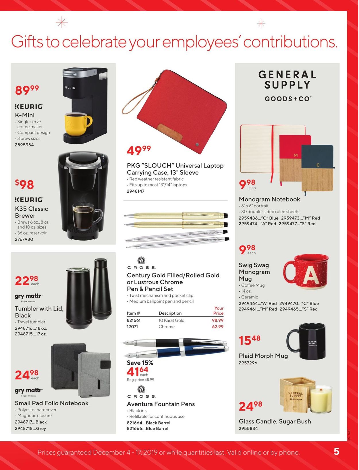 Staples HOLIDAY FLYER 2019 Flyer - 12/04-12/17/2019 (Page 5)