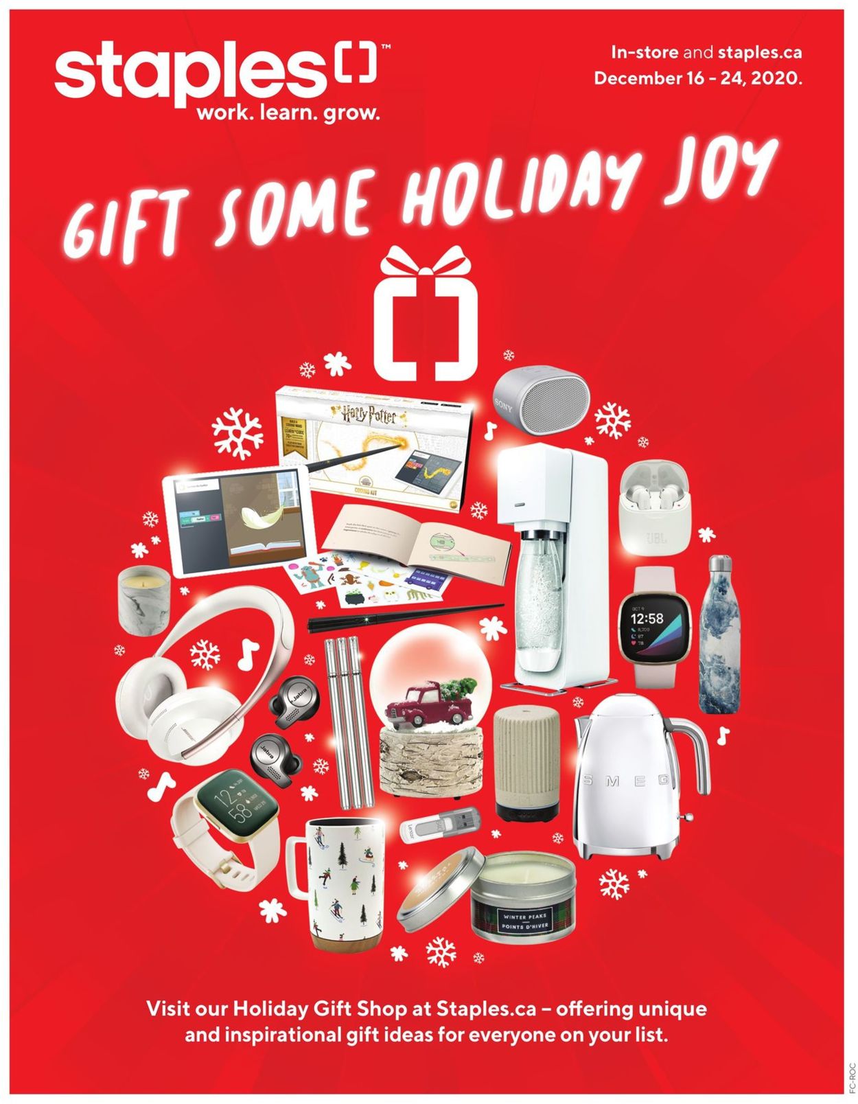 Staples - Holiday 2020 Flyer - 12/16-12/24/2020