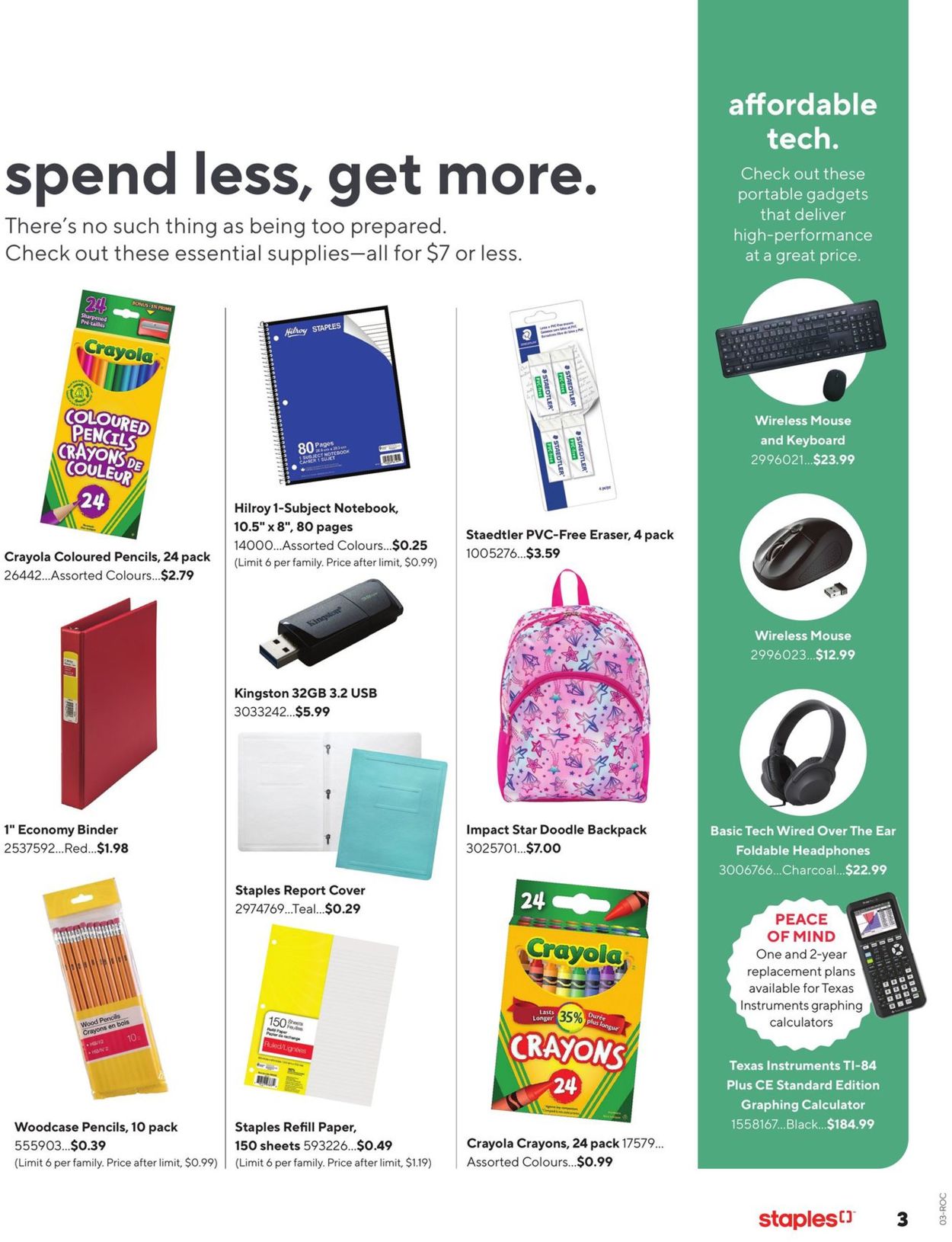 Staples Flyer - 08/17-09/13/2022 (Page 3)