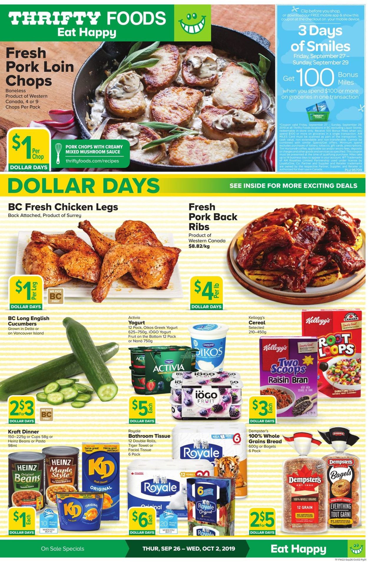 Thrifty Foods Flyer - 09/26-10/02/2019