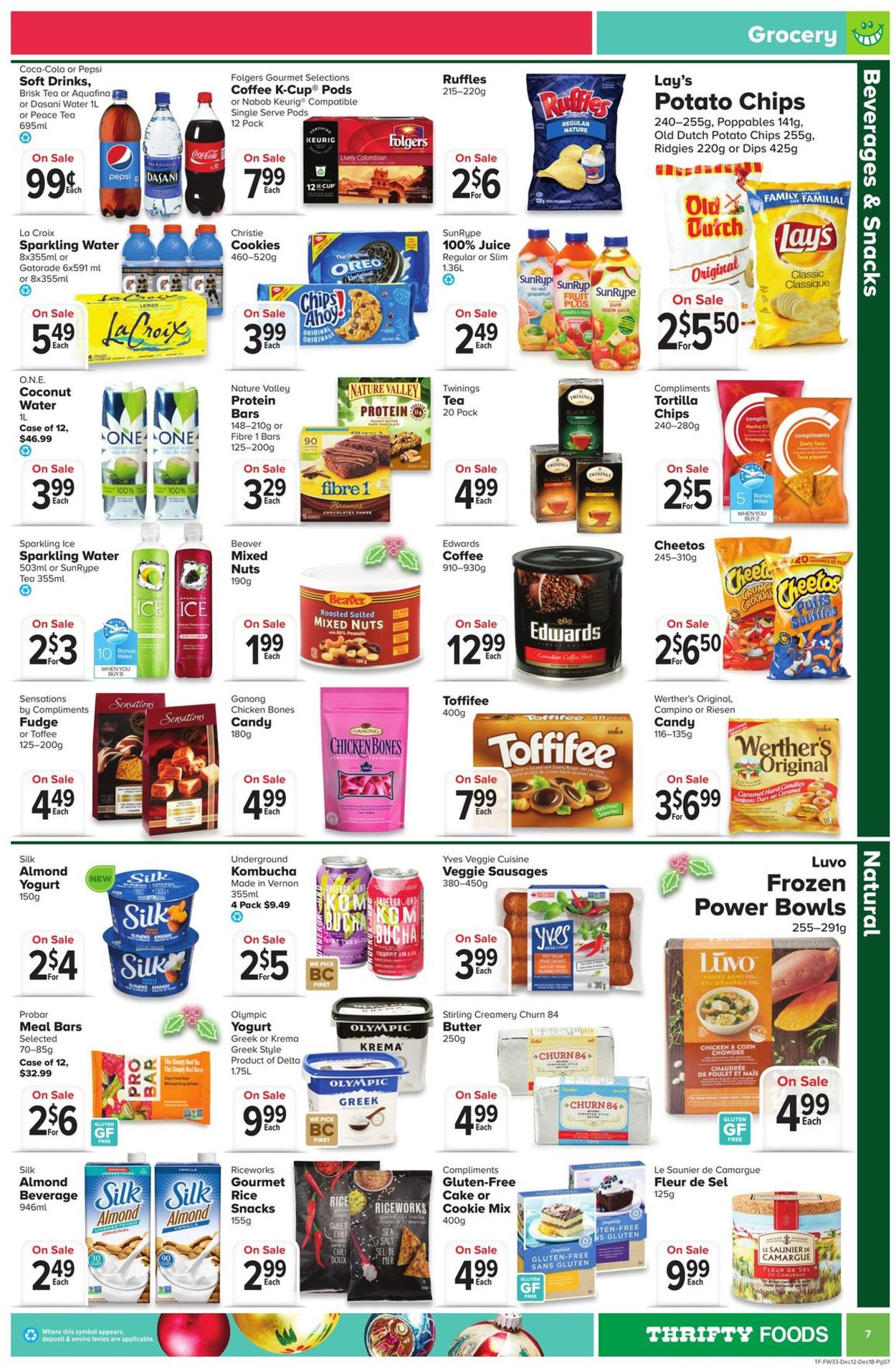 Thrifty Foods HOLIDAY FLYER 2019 Flyer - 12/12-12/18/2019 (Page 7)