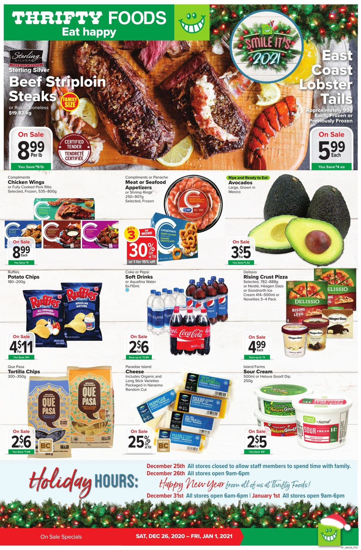 Thrifty Foods Flyer - 12/26-01/01/2021